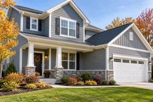 New siding replacement improving home curb appeal and weather protection