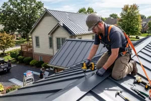 Residential metal roof installation for long-term durability