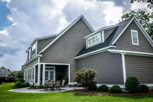 New roof and siding improving home curb appeal